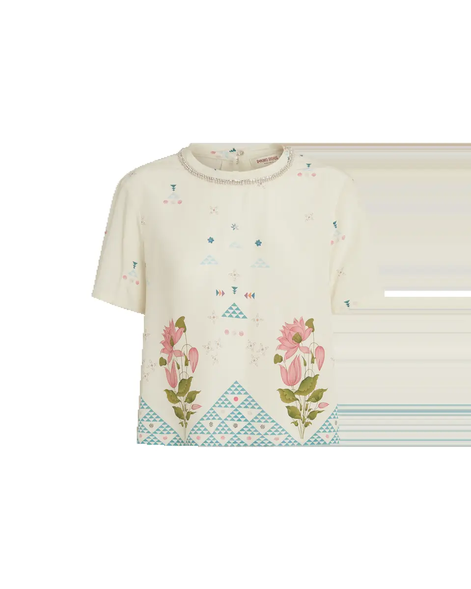 Emporio Sirenuse Gabrielle Top in Indian Rose Print | Thumbnail 2 Emporio Sirenuse Gabrielle Top in Indian Rose Print | Thumbnail 2