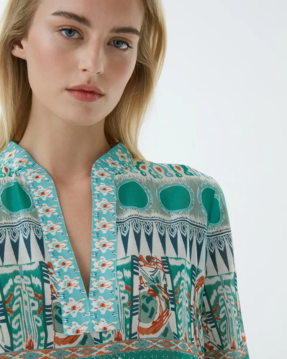 Emporio Sirenuse Giada Caftan in Tribal Botanic Print | Thumbnail 2 Emporio Sirenuse Giada Caftan in Tribal Botanic Print | Thumbnail 2