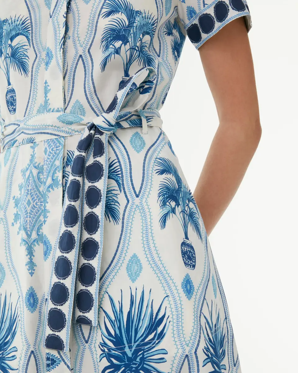 Emporio Sirenuse Giselle Dress in Garden Mesh Print | Thumbnail 3 Emporio Sirenuse Giselle Dress in Garden Mesh Print | Thumbnail 3