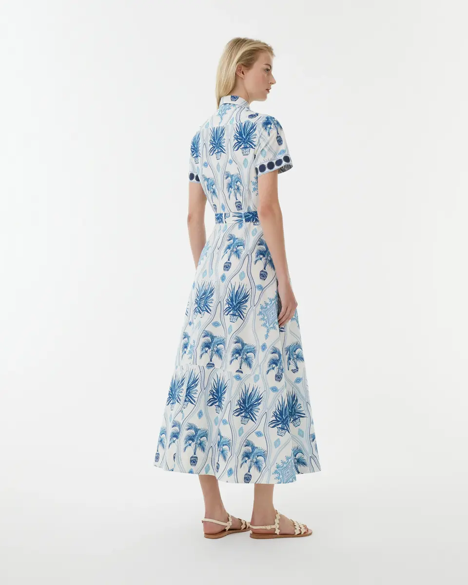 Emporio Sirenuse Giselle Dress in Garden Mesh Print | Thumbnail 4 Emporio Sirenuse Giselle Dress in Garden Mesh Print | Thumbnail 4