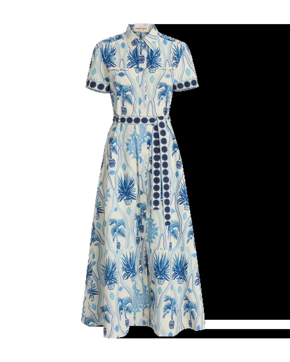 Emporio Sirenuse Giselle Dress in Garden Mesh Print | Thumbnail 5 Emporio Sirenuse Giselle Dress in Garden Mesh Print | Thumbnail 5