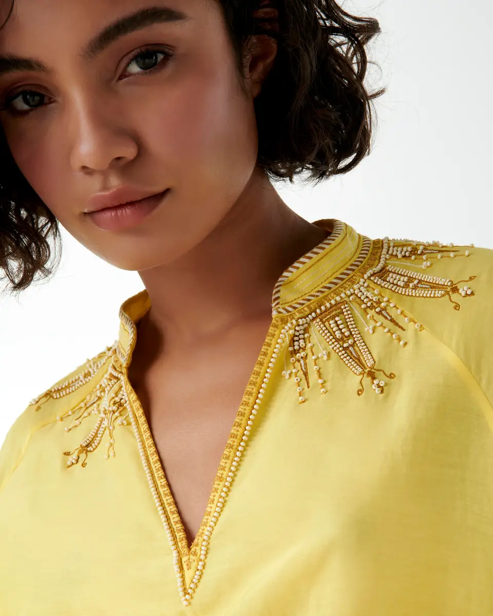 Emporio Sirenuse Ilizia Blouse with Backgammon Embroidery | Thumbnail 7 Emporio Sirenuse Ilizia Blouse with Backgammon Embroidery | Thumbnail 7