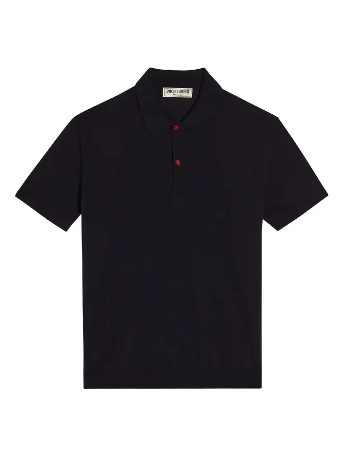 Knit Cotton Polo Shirt