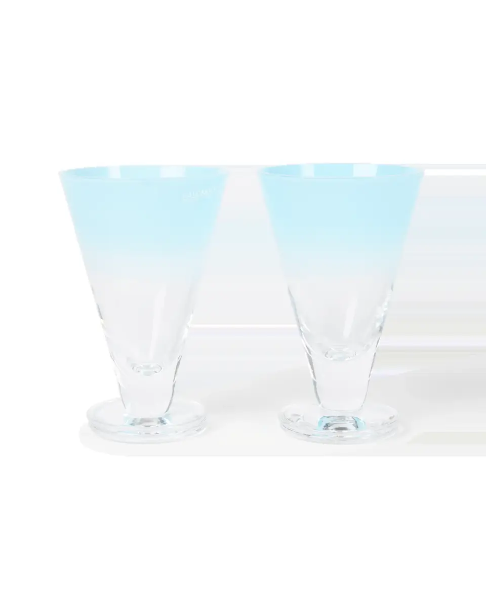 Emporio Sirenuse Large Gradient Stemmed Glass Set of 2 | Thumbnail 3