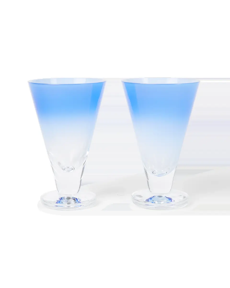 Emporio Sirenuse Large Gradient Stemmed Glass Set of 2 | Thumbnail 5