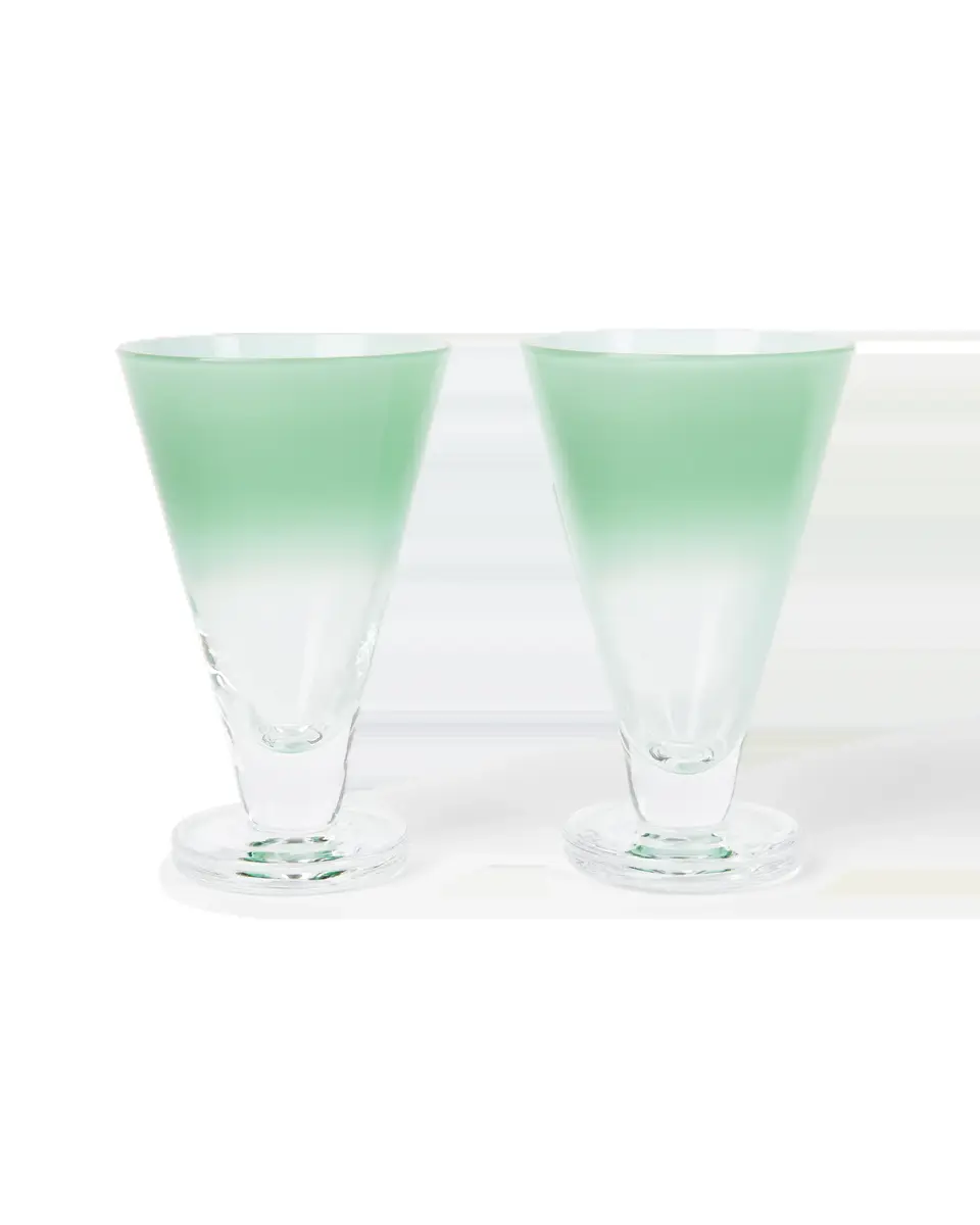 Emporio Sirenuse Large Gradient Stemmed Glass Set of 2 | Thumbnail 7