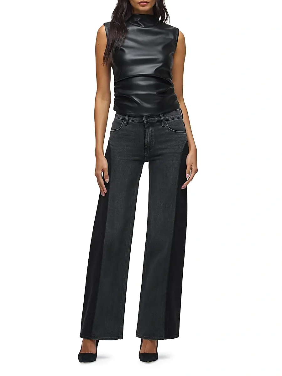 Hudson Jeans Women's Lexi Paneled Wide Leg Jeans - Double Side | Thumbnail 2 Hudson Jeans Women's Lexi Paneled Wide Leg Jeans - Double Side | Thumbnail 2
