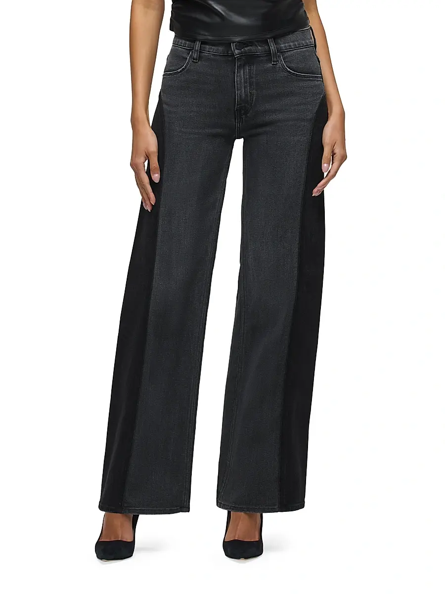 Hudson Jeans Women's Lexi Paneled Wide Leg Jeans - Double Side | Thumbnail 4 Hudson Jeans Women's Lexi Paneled Wide Leg Jeans - Double Side | Thumbnail 4