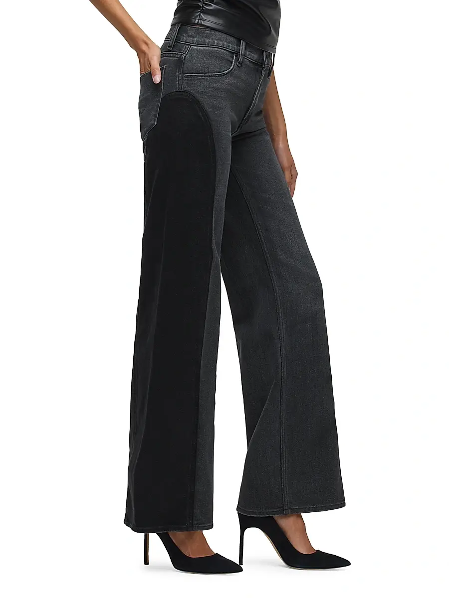 Hudson Jeans Women's Lexi Paneled Wide Leg Jeans - Double Side | Thumbnail 5 Hudson Jeans Women's Lexi Paneled Wide Leg Jeans - Double Side | Thumbnail 5