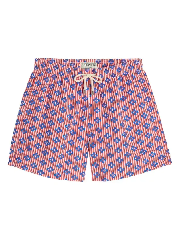 Lines & Crosses Swim Trunks