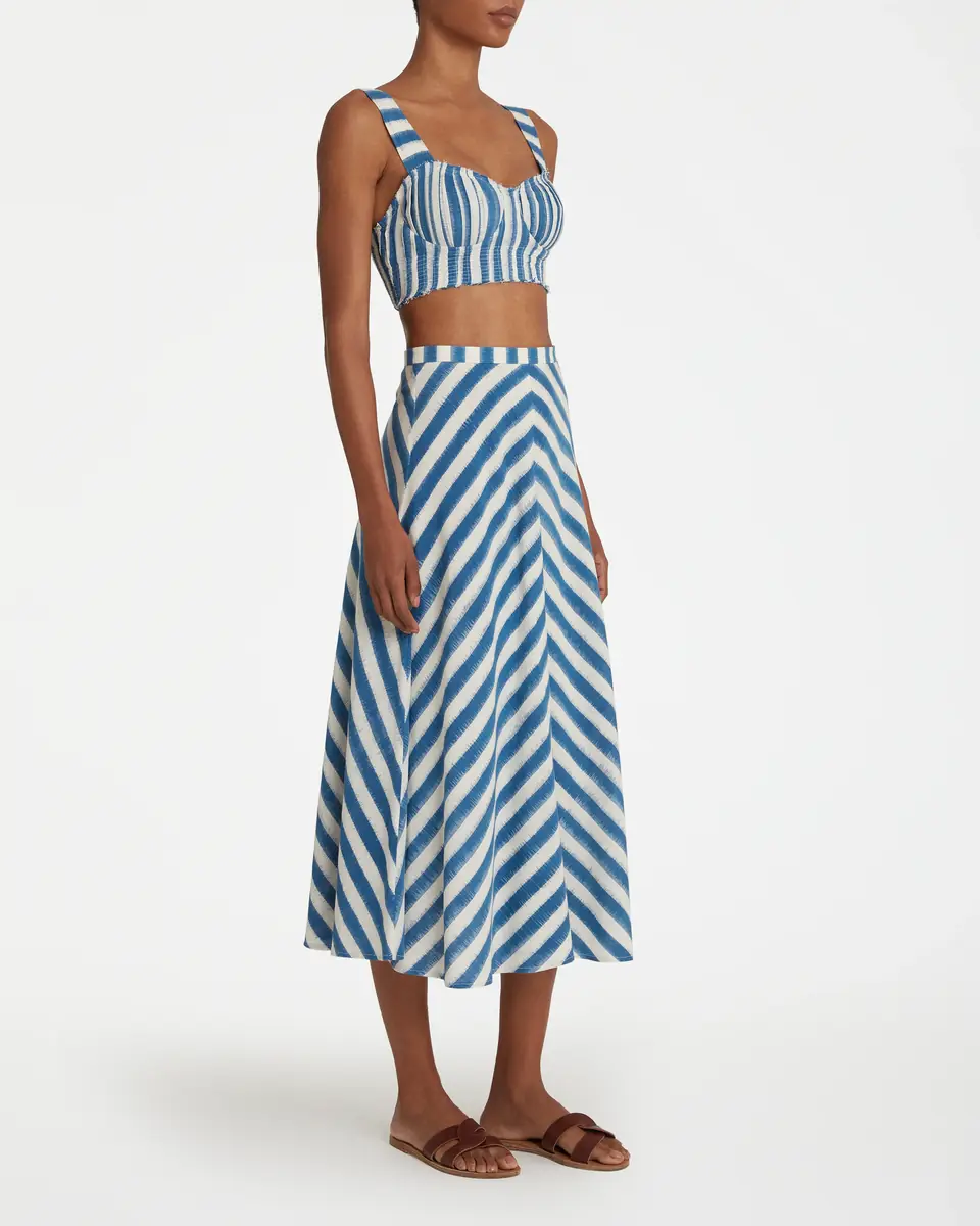 Emporio Sirenuse Marta Skirt in Ikat Stripes | Thumbnail 5 Emporio Sirenuse Marta Skirt in Ikat Stripes | Thumbnail 5