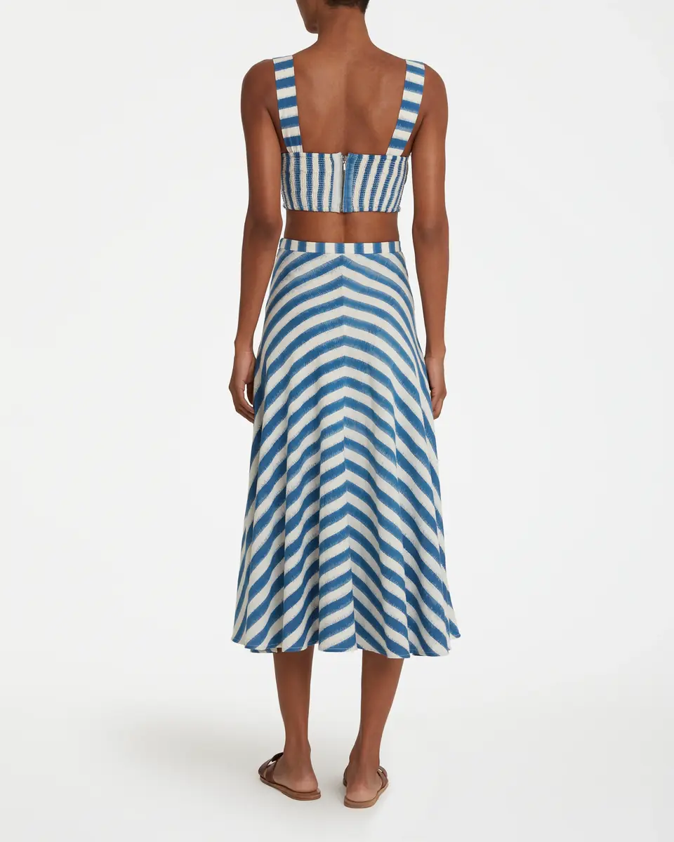 Emporio Sirenuse Marta Skirt in Ikat Stripes | Thumbnail 6 Emporio Sirenuse Marta Skirt in Ikat Stripes | Thumbnail 6