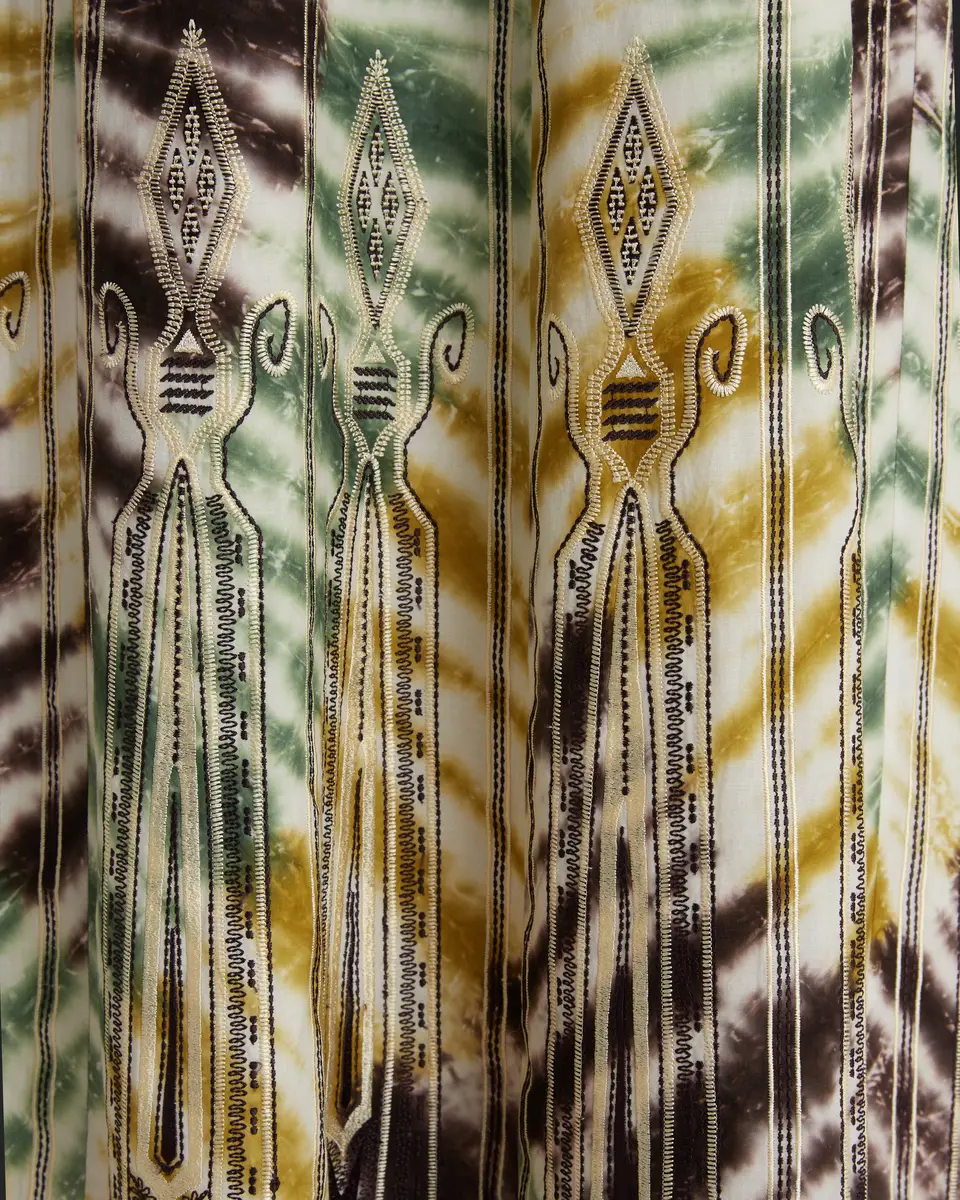 Emporio Sirenuse Nellie Dress With Tie Dye Embroidery | Thumbnail 12 Emporio Sirenuse Nellie Dress With Tie Dye Embroidery | Thumbnail 12