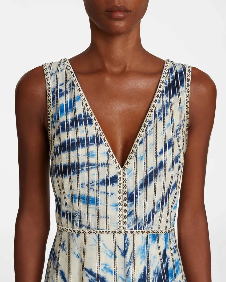 Emporio Sirenuse Nellie Dress With Tie Dye Embroidery | Thumbnail 5 Emporio Sirenuse Nellie Dress With Tie Dye Embroidery | Thumbnail 5