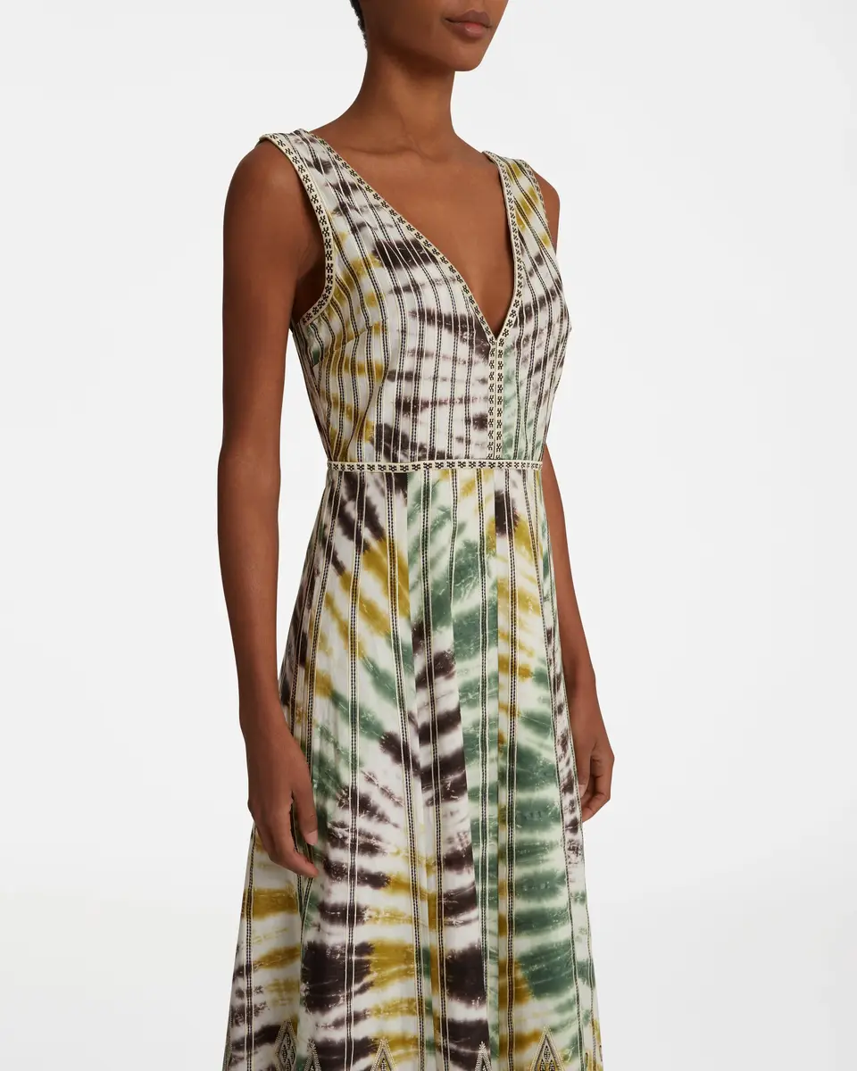 Emporio Sirenuse Nellie Dress With Tie Dye Embroidery | Thumbnail 10 Emporio Sirenuse Nellie Dress With Tie Dye Embroidery | Thumbnail 10