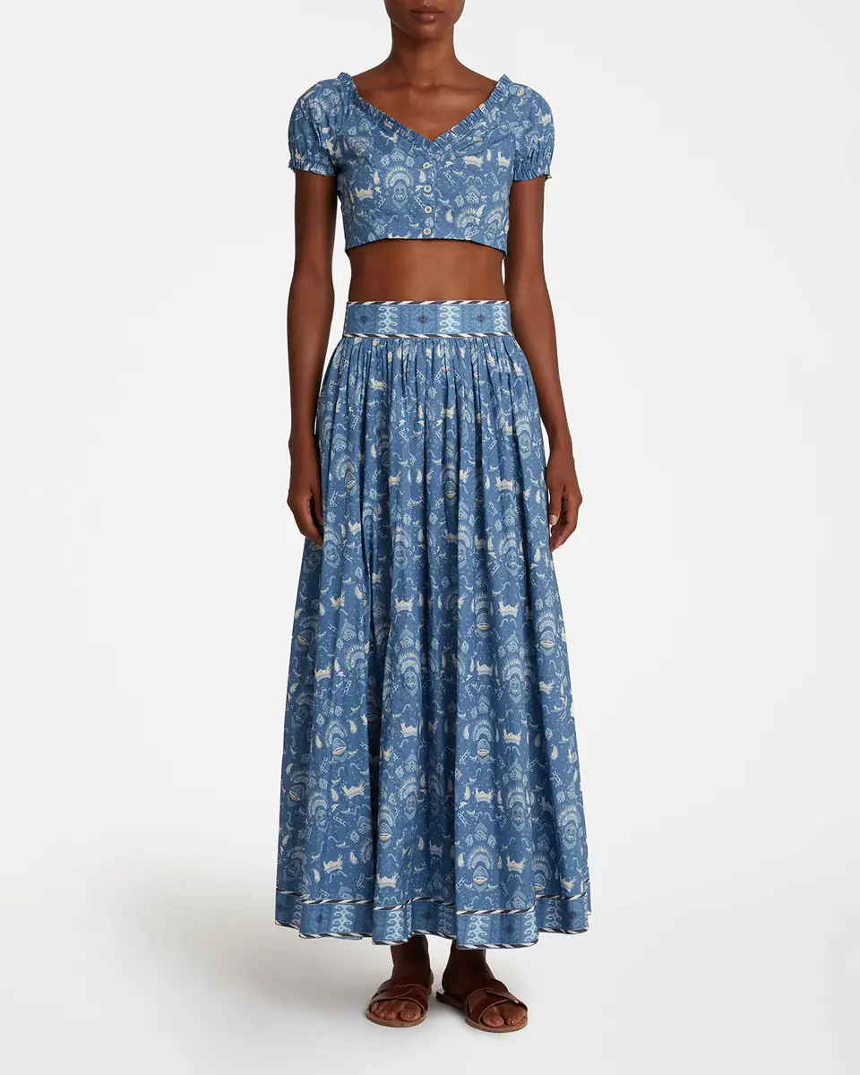 Emporio Sirenuse Ombretta Skirt in Batik Print | Thumbnail 2