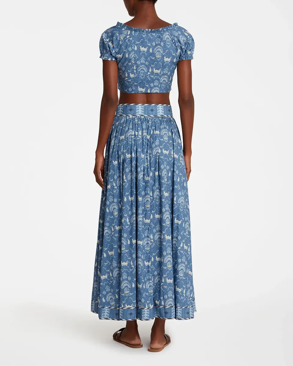 Emporio Sirenuse Ombretta Skirt in Batik Print | Thumbnail 4