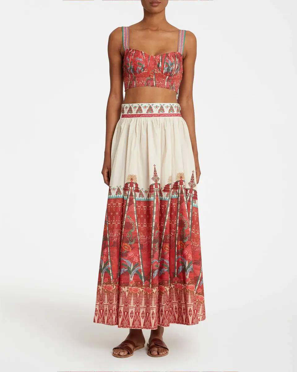 Emporio Sirenuse Ombretta Skirt in Saladin Print | Thumbnail 2 Emporio Sirenuse Ombretta Skirt in Saladin Print | Thumbnail 2
