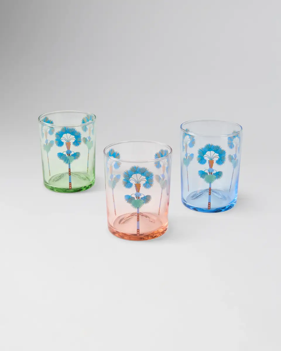 Emporio Sirenuse Palm Tumbler Glass | Thumbnail 4 Emporio Sirenuse Palm Tumbler Glass | Thumbnail 4