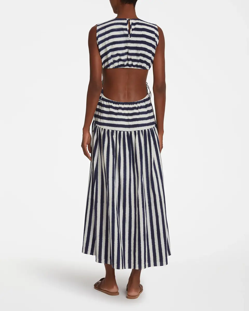 Emporio Sirenuse Pulcheria Dress in Ikat Stripes | Thumbnail 4 Emporio Sirenuse Pulcheria Dress in Ikat Stripes | Thumbnail 4