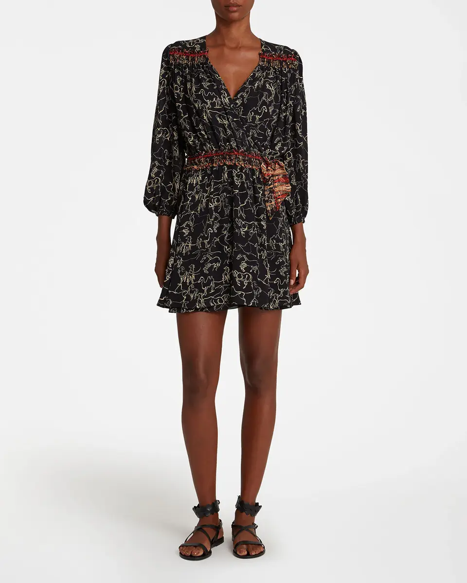 Emporio Sirenuse Shelby Dress in Wild Horse print | Thumbnail 2 Emporio Sirenuse Shelby Dress in Wild Horse print | Thumbnail 2