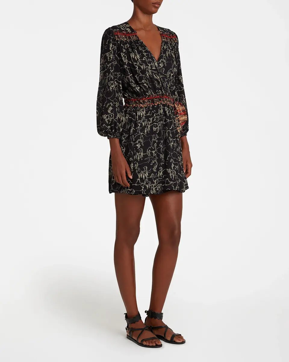 Emporio Sirenuse Shelby Dress in Wild Horse print | Thumbnail 3 Emporio Sirenuse Shelby Dress in Wild Horse print | Thumbnail 3