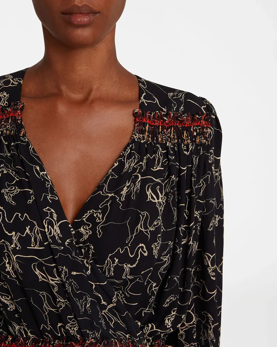 Emporio Sirenuse Shelby Dress in Wild Horse print | Thumbnail 5 Emporio Sirenuse Shelby Dress in Wild Horse print | Thumbnail 5