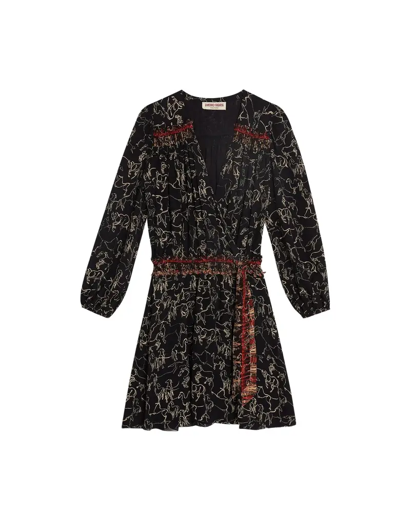 Emporio Sirenuse Shelby Dress in Wild Horse print