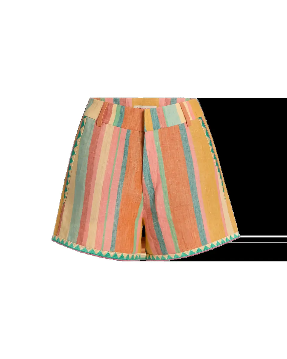 Emporio Sirenuse Shorts in Rainbow Stripes | Thumbnail 5 Emporio Sirenuse Shorts in Rainbow Stripes | Thumbnail 5