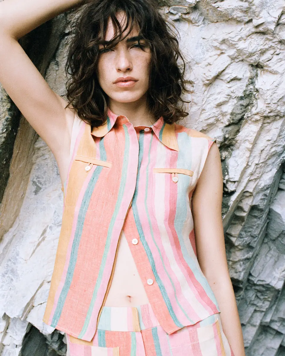 Emporio Sirenuse Shorts in Rainbow Stripes | Thumbnail 6 Emporio Sirenuse Shorts in Rainbow Stripes | Thumbnail 6