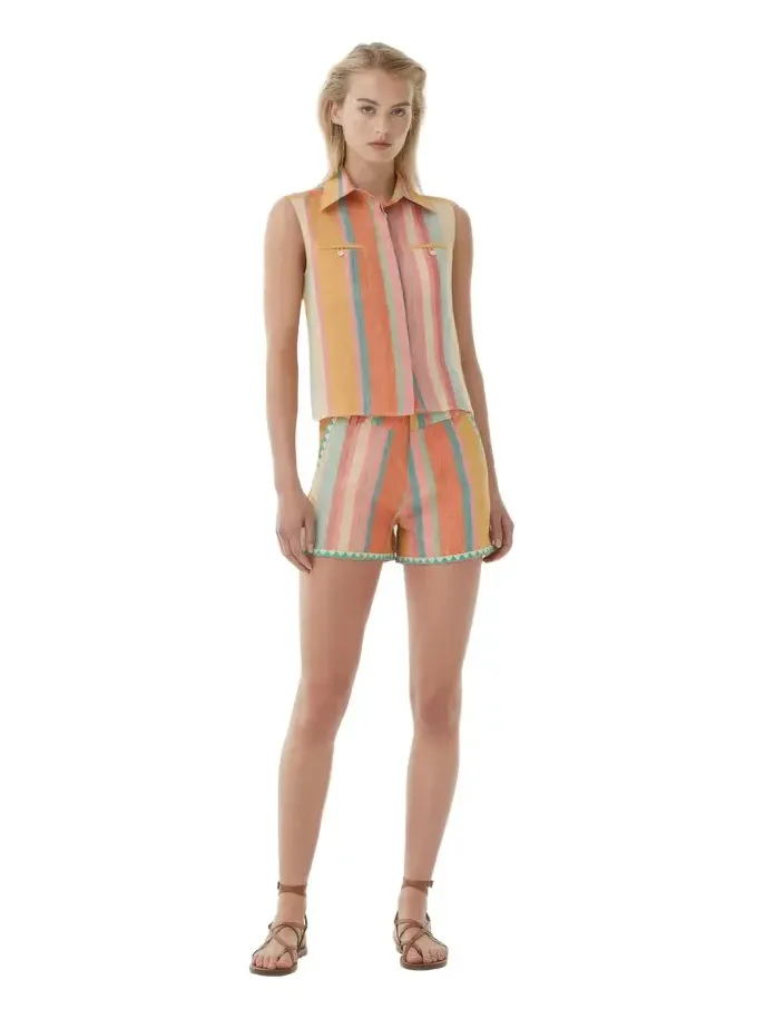 Shorts in Rainbow Stripes Shorts in Rainbow Stripes