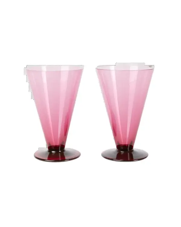 Emporio Sirenuse Small Coloured Stemmed Glass Set of 2 | Image 1 Emporio Sirenuse Small Coloured Stemmed Glass Set of 2 | Image 1