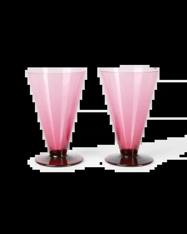 Emporio Sirenuse Small Coloured Stemmed Glass Set of 2 | Thumbnail 3 Emporio Sirenuse Small Coloured Stemmed Glass Set of 2 | Thumbnail 3