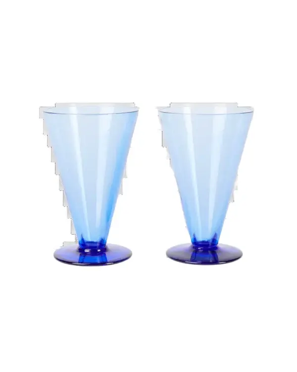 Emporio Sirenuse Small Coloured Stemmed Glass Set of 2 | Image 1 Emporio Sirenuse Small Coloured Stemmed Glass Set of 2 | Image 1