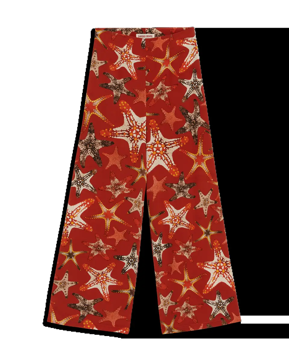 Emporio Sirenuse Stephan Pants In Starfish Print | Image 1 Emporio Sirenuse Stephan Pants In Starfish Print | Image 1