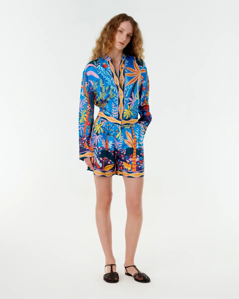 Emporio Sirenuse Tamu Shorts in Louis Barthélemy Print | Thumbnail 11