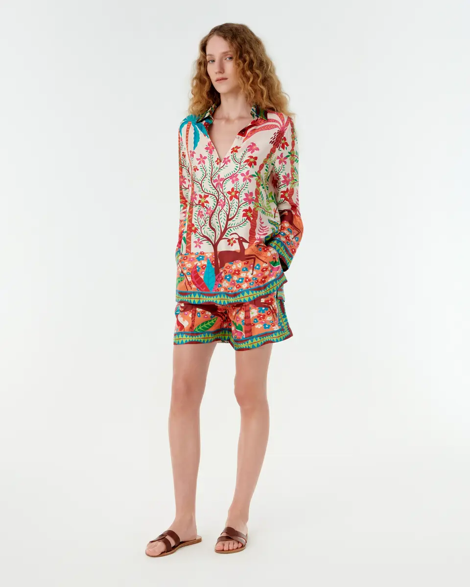 Emporio Sirenuse Tamu Shorts in Louis Barthélemy Print | Thumbnail 6
