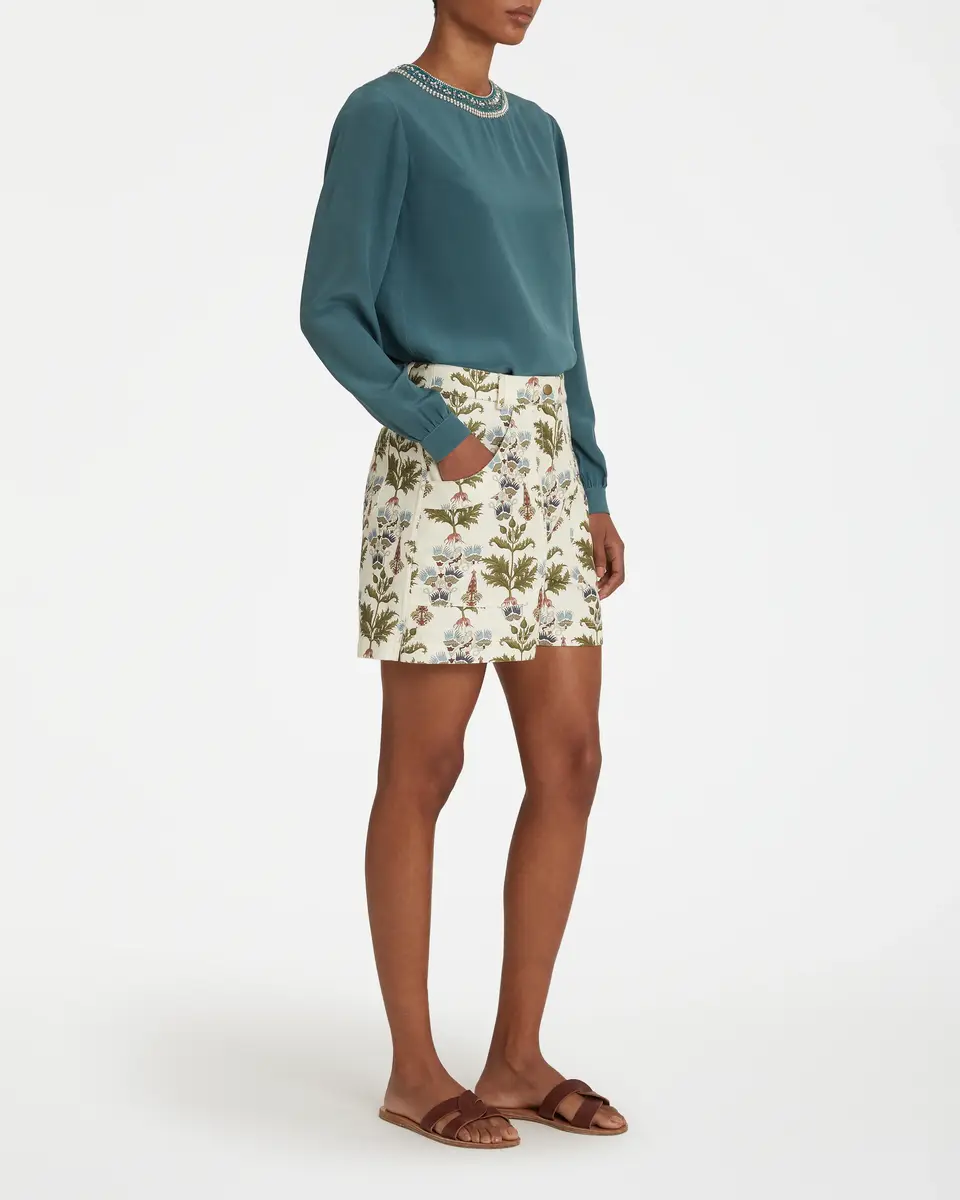 Emporio Sirenuse Teia Shorts in Persian Botanic Print | Thumbnail 3 Emporio Sirenuse Teia Shorts in Persian Botanic Print | Thumbnail 3