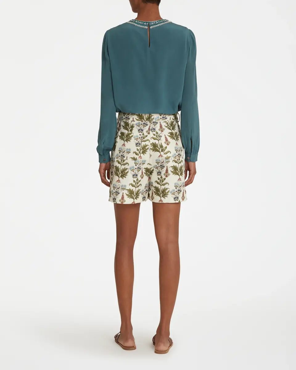 Emporio Sirenuse Teia Shorts in Persian Botanic Print | Thumbnail 4 Emporio Sirenuse Teia Shorts in Persian Botanic Print | Thumbnail 4