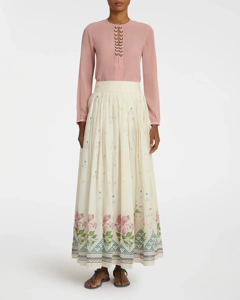 Emporio Sirenuse Teodora Skirt in Indian Rose Print | Thumbnail 2 Emporio Sirenuse Teodora Skirt in Indian Rose Print | Thumbnail 2
