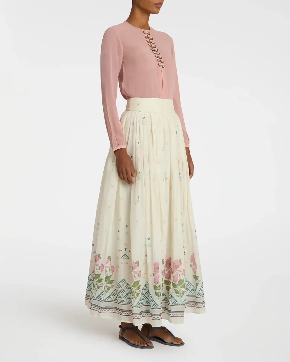 Emporio Sirenuse Teodora Skirt in Indian Rose Print | Thumbnail 3 Emporio Sirenuse Teodora Skirt in Indian Rose Print | Thumbnail 3