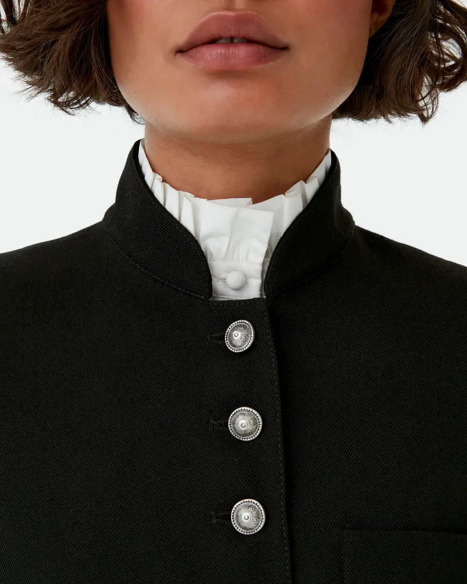 Emporio Sirenuse Tolly Jacket in Black Assam | Thumbnail 2 Emporio Sirenuse Tolly Jacket in Black Assam | Thumbnail 2