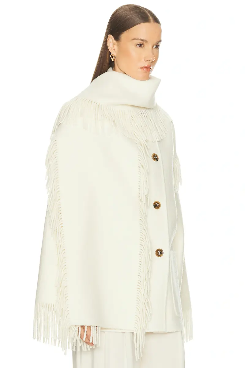 TOTEME Fringed Scarf Jacket | Thumbnail 3 TOTEME Fringed Scarf Jacket | Thumbnail 3