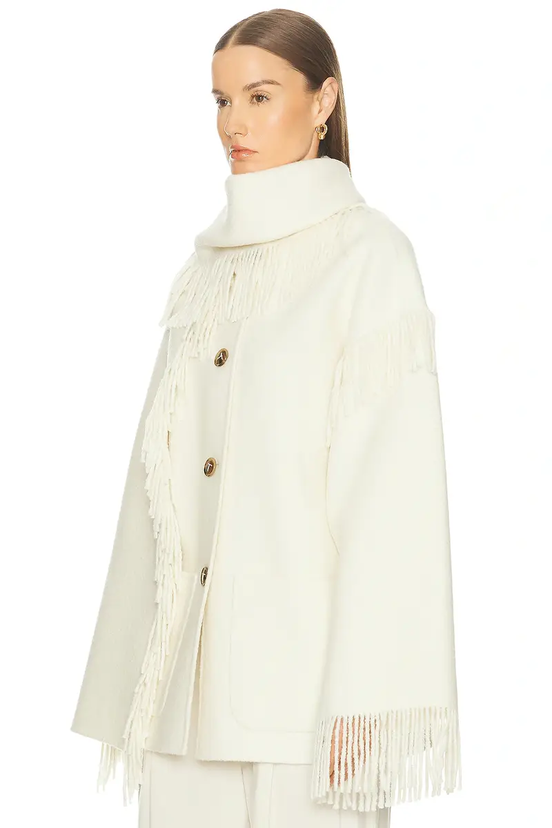 TOTEME Fringed Scarf Jacket | Thumbnail 4 TOTEME Fringed Scarf Jacket | Thumbnail 4