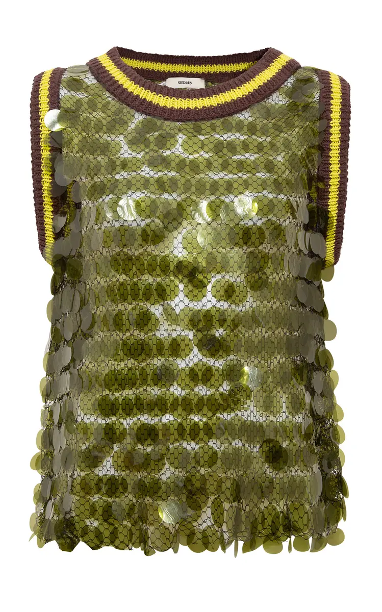 SIEDRÉS Plume Sequined Top | Image 1 SIEDRÉS Plume Sequined Top | Image 1