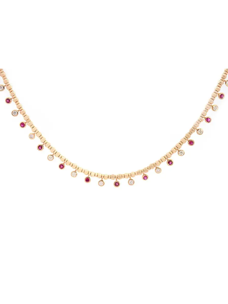 Wish Fine Jewelry 0.94ct Citrine Diamond 14K Gold Floating Necklace | Thumbnail 2 Wish Fine Jewelry 0.94ct Citrine Diamond 14K Gold Floating Necklace | Thumbnail 2
