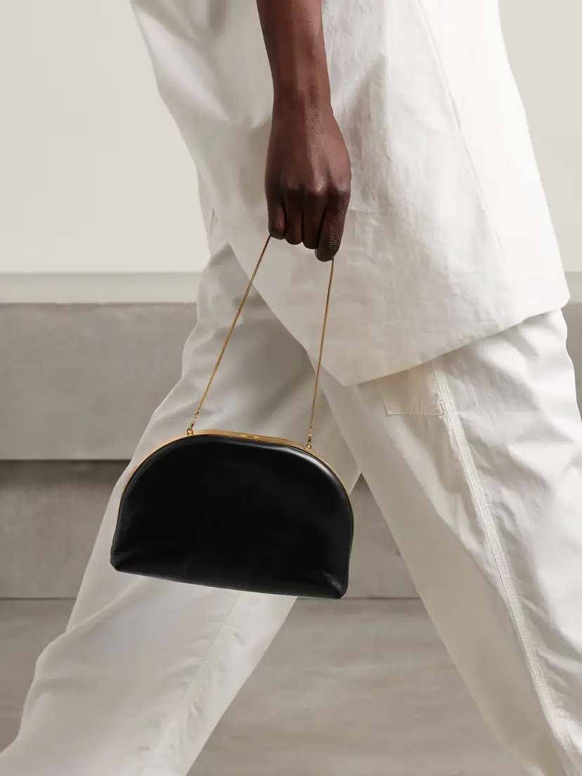 The Row Sylvia Leather Clutch | Thumbnail 2