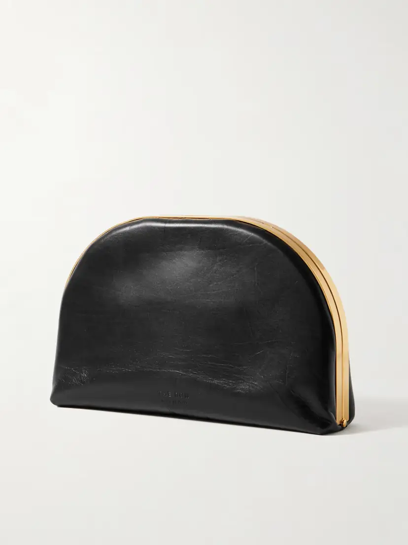 The Row Sylvia Leather Clutch | Thumbnail 3