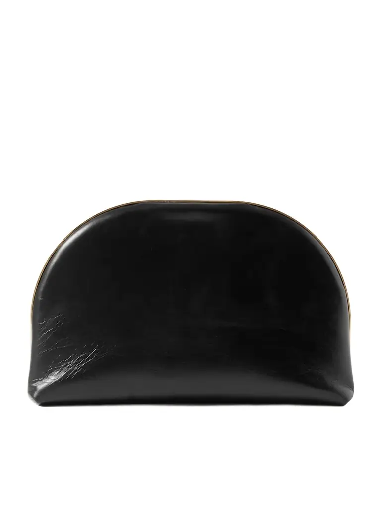 The Row Sylvia Leather Clutch
