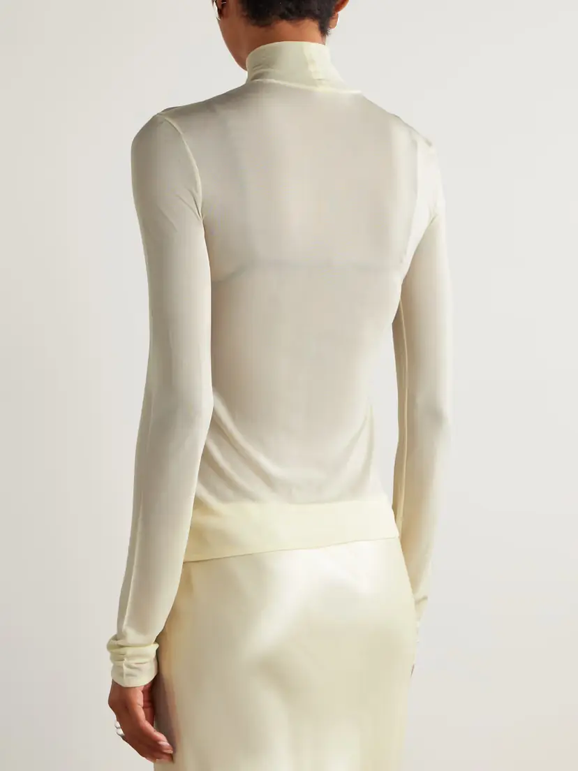 Jil Sander Jersey Turtleneck Top | Thumbnail 4